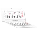 Trojmesačný kalendár Trio skládaný slovenský 2026 - sivý