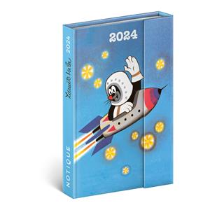 Týdenní diář 2024 magnetický B6 Krteček