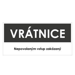 VRÁTNICE, šedá, plast 1 mm 190x90 mm