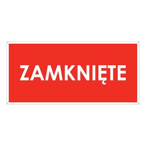 ZAMKNIĘTE, płyta PVC 2 mm z dziurkami, 190x90 mm