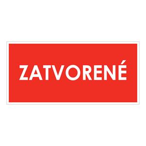 Zatvorené,plast 2mm,190x90mm